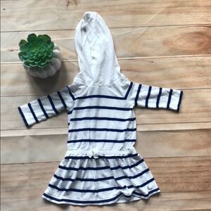 Ralph Lauren striped modal hoodie dress 0-3 m